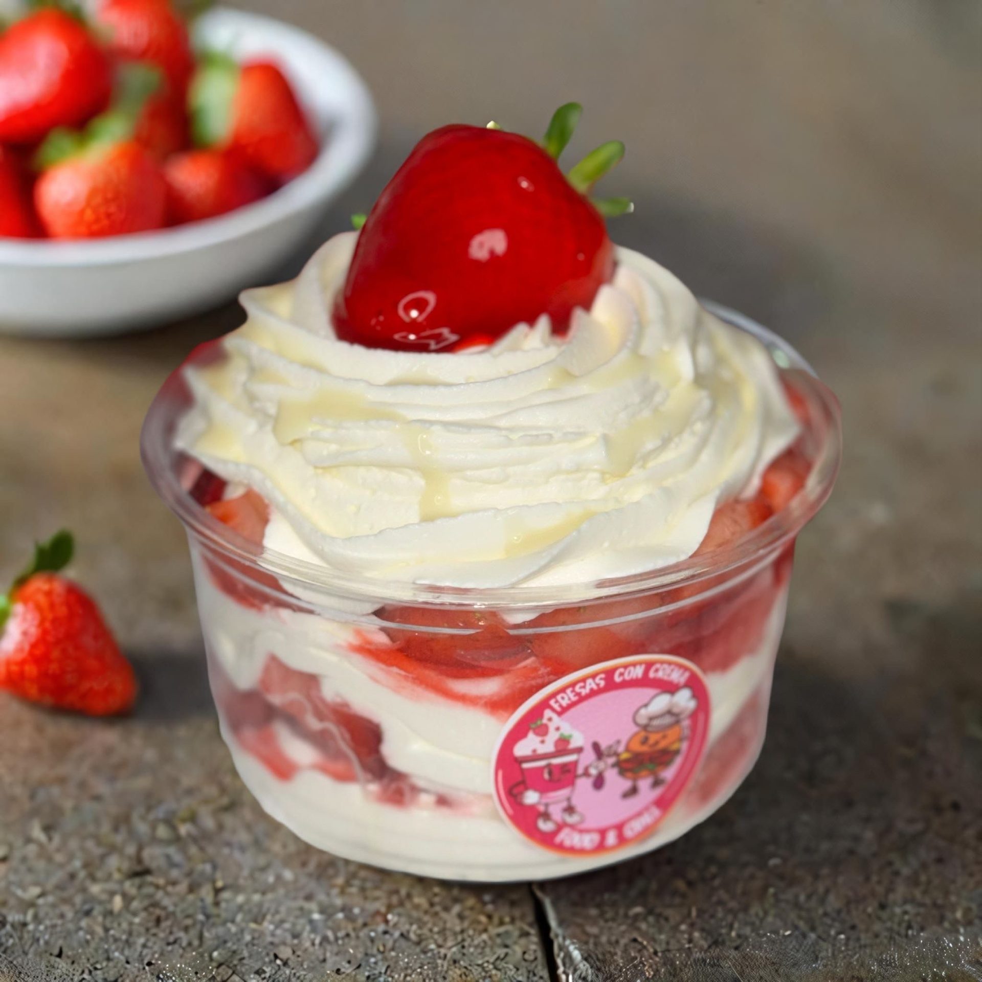 Fresas con crema — the namesake