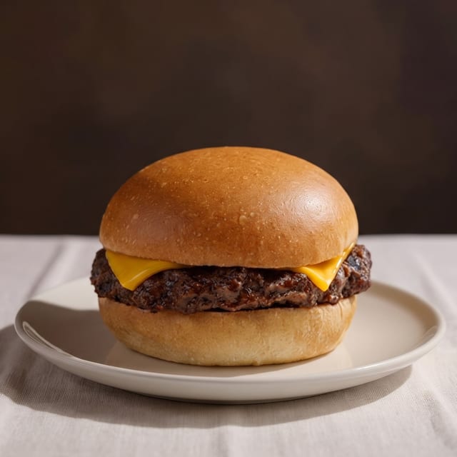 Cheese Burger & Fries (K).